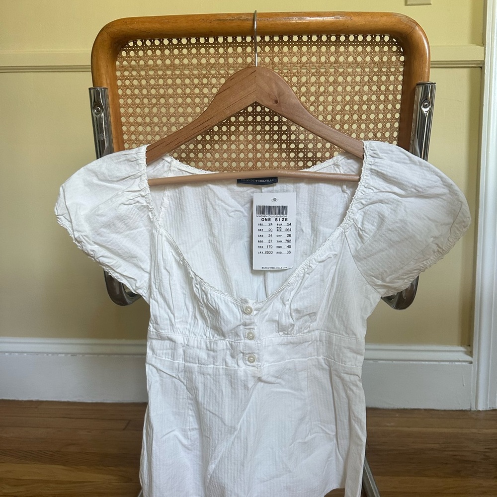 NWT Brandy White Top